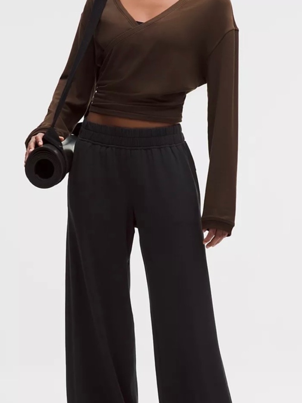 BeCalm Mid-Rise Wide-Leg Pant